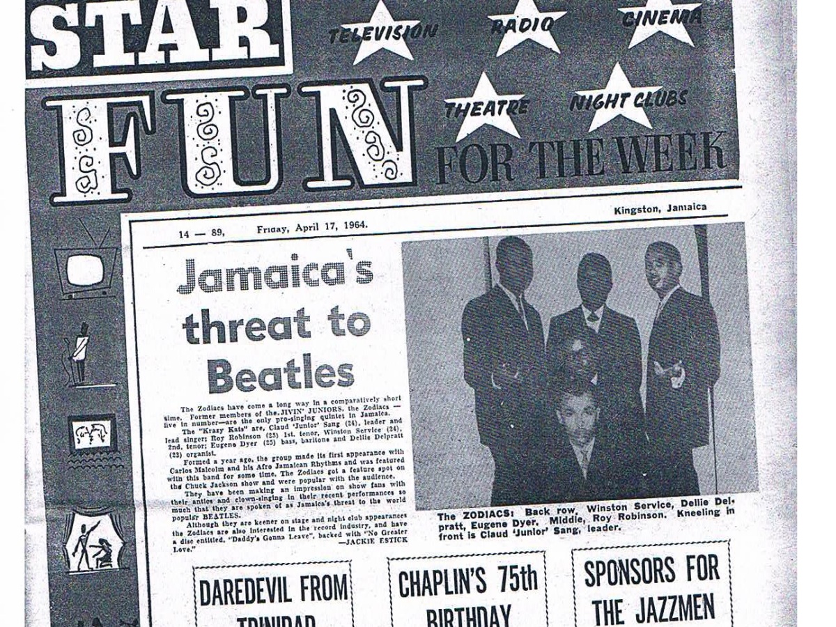 Jamaica’s Threat to the Beatles–the Zodiacs?